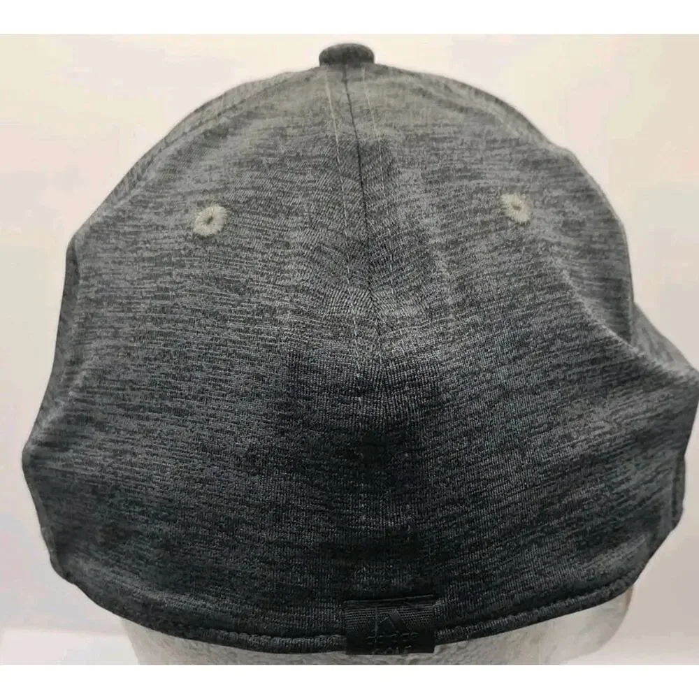 Adidas Golf Heathered Gray Patch‎ Hat Strapback Cap GBC Apparel Size L/XL A-Flex